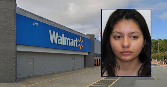 Woman plows into Walmart shoppers walking in parking lot with her car ...