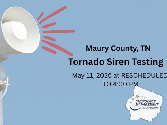 Maury County tornado siren test set for Monday at 4 p.m. - NewsBreak