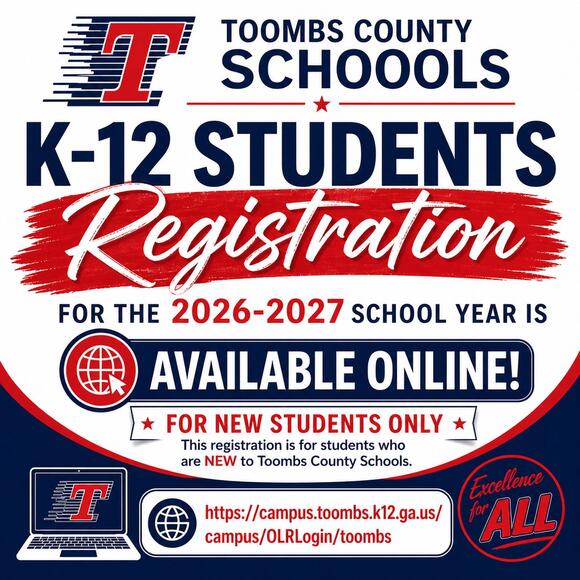 Toombs County Schools Open 2026-2027 Registration - NewsBreak