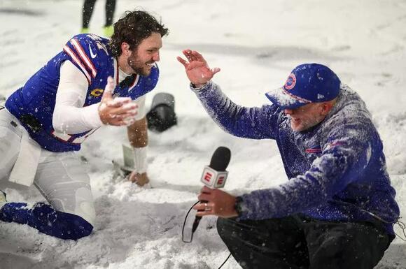 Buffalo Bills ask fans to help shovel snow out of barely visible ...