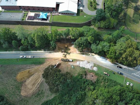 Sinkholes shut down Valley Street in Ball Ground near school - NewsBreak