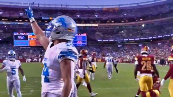 Lions' Amon-Ra St. Brown's Unexpected Touchdown Celebration For President Donald Trump In Attendance Is Going Viral [VIDEO] - NewsBreak
