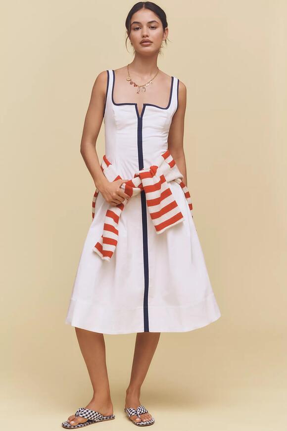 navy linen dress australia Phoebe Navy Dress