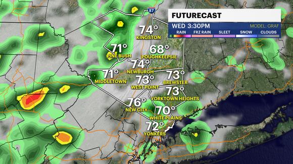 Mix of sun and clouds today with highs near 80 today, chance of more ...