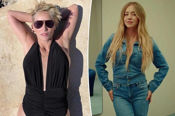 Sharon Stone defends Sydney Sweeney after American Eagle controversy: 'It's  hard to be hot' - NewsBreak