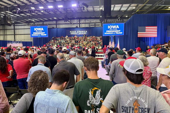 Trump rallies his Iowa base as Republicans face tougher statewide races