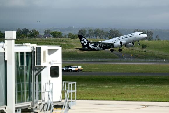 First international flight takes off from new Sydney airport - NewsBreak