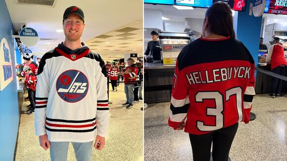 Devils fans bring Hellebuyck enthusiasm to home arena