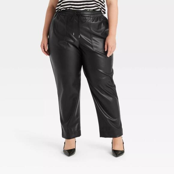 Target Is Selling 30 PlusSize Faux Leather Ankle Pants Similar to