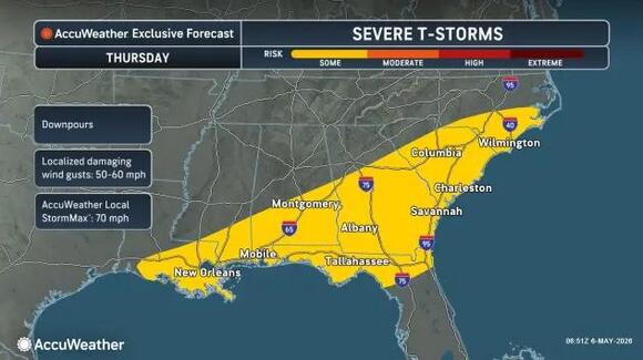 Severe storms to rattle central, eastern US in first full week of May ...