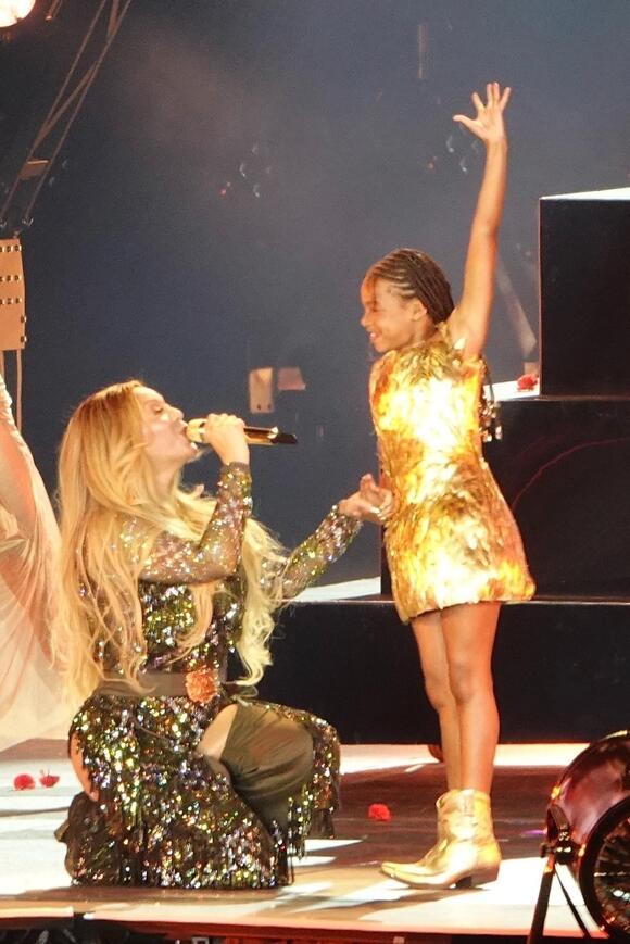 See Beyoncé’s sweet onstage moments with daughters Blue Ivy, Rumi ...