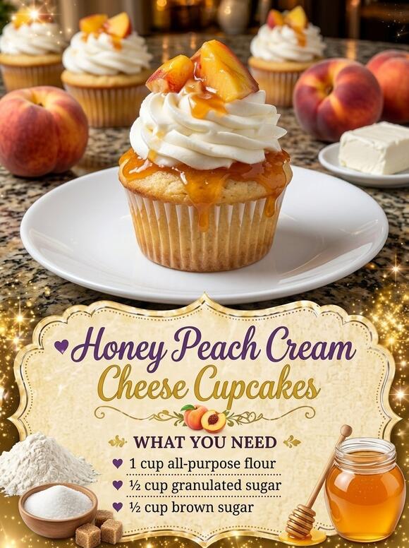 These Peach Cupcakes Taste Like Summer Dressed Up - NewsBreak