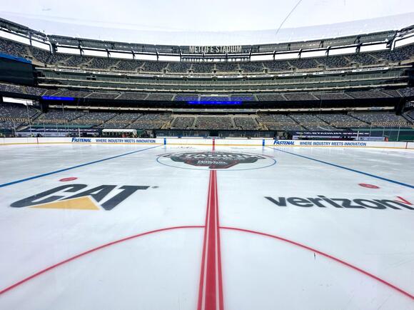 EXCLUSIVE: Sneak Peek At Islanders Stadium Series Rink