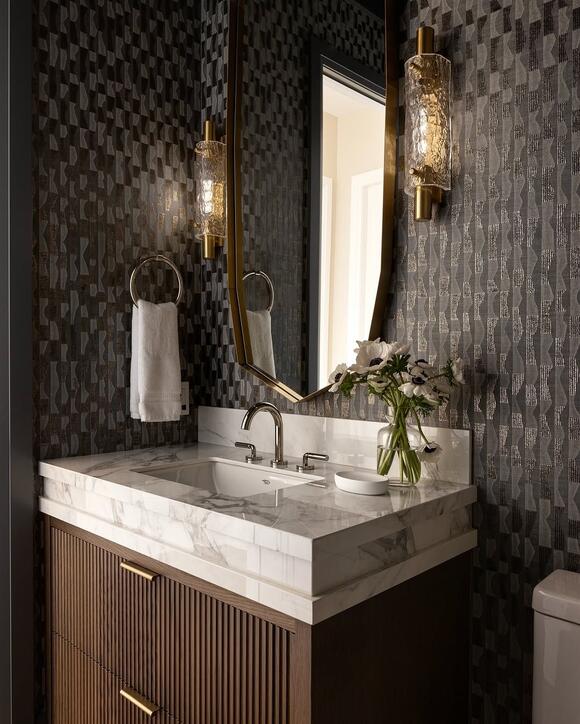 30 Powder Room Wallpaper Ideas for 2026 That Replace Plain Walls With ...