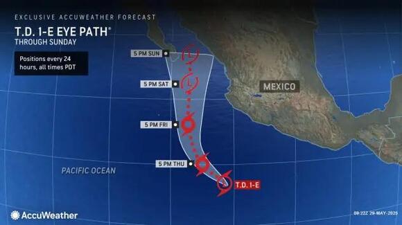 1st tropical depression of 2025 season forms in eastern Pacific - NewsBreak