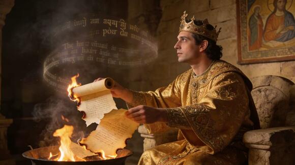 A King Burned a Sacred Scroll Piece by Piece While Listening to a ...