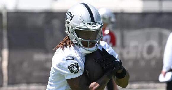 Las Vegas Raiders WR Dont'e Thornton catches first preseason touchdown - NewsBreak
