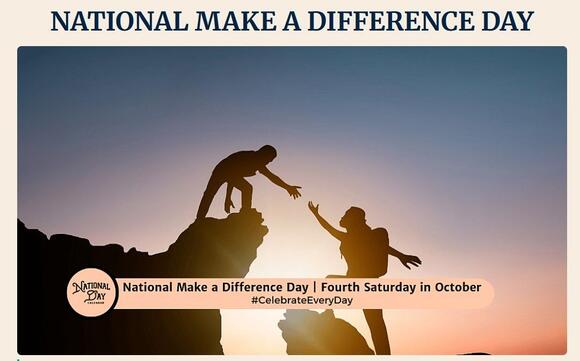 This Saturday is Make a Difference Day. You can make a difference ...