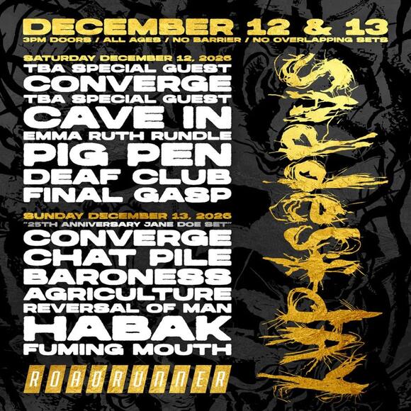 Saddest Day Festival 2026 Lineup Announced Featuring Converge, Baroness ...
