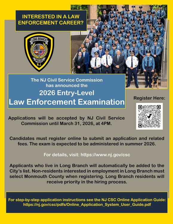 NJ Civil Service accepting police exam applications - NewsBreak
