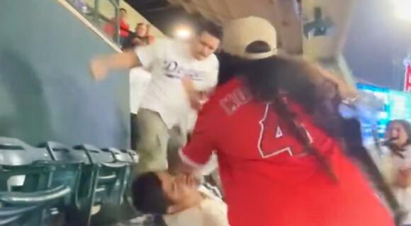 VIDEO: 2 Dodgers Fans Arrested for Brutal Attack on Angels Fan – Punches and Kicks to the Head in Freeway Series Chaos - NewsBreak