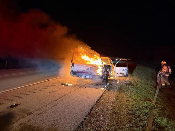 Pine Island Firefighters Put Out Pickup Truck Fire on Hwy. 52 - NewsBreak