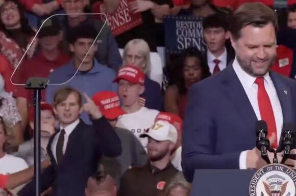 JD Vance humiliated as undercover protester rips off MAGA hat and starts yelling behind VP
