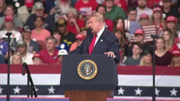 Trump stumps for Collins, Jackson in Perry rally