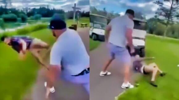 VIDEO: Wild Golf Course Brawl Erupts, Man Pummeled and Tossed into Lake - NewsBreak