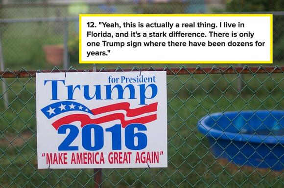This Person Shared The Surprising Shift He's Seen In Trump Signage ...