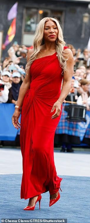 serena williams in red dress Serena Williams Is Honored at the Princess of Asturias Awards