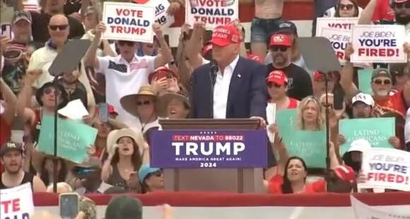 ‘BULLSHIT!’ MAGA Crowd Breaks Into BS Chant At Biden During Vegas Trump ...