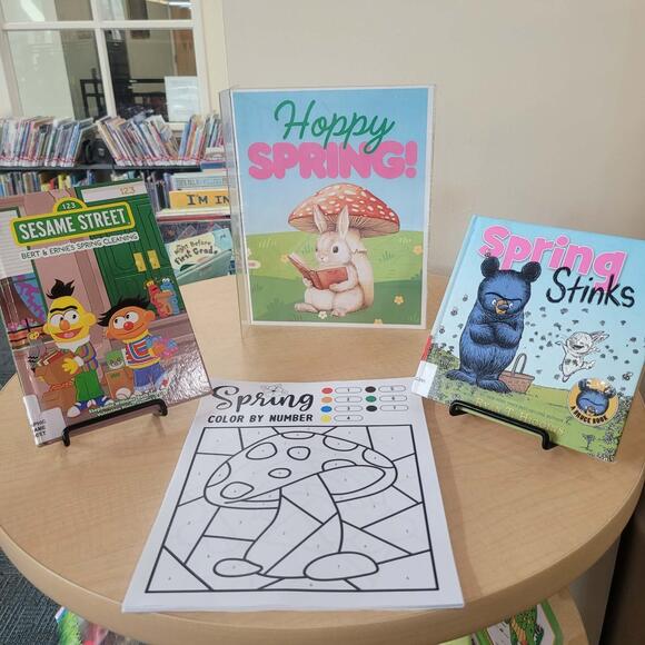 Spring book display at Pal Park Library - NewsBreak