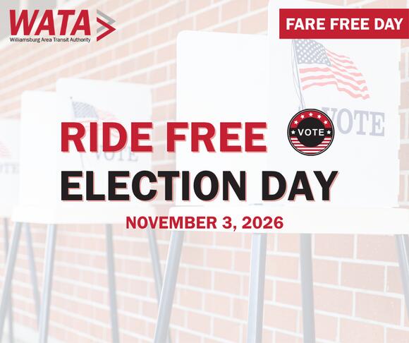 💰 Free WATA bus rides to polling places on Nov. 3, 2026 - NewsBreak