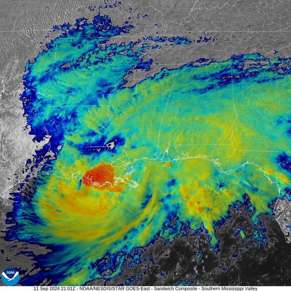 Francine makes landfall in Louisiana as a Category 2 hurricane