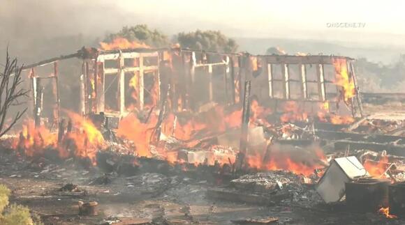 Nixon Fire Near San Diego County Border Burns Over 4,900 Acres