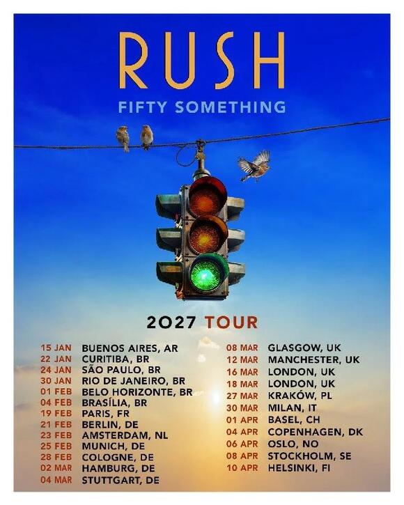 Rush Announces 2027 Tour Dates - NewsBreak