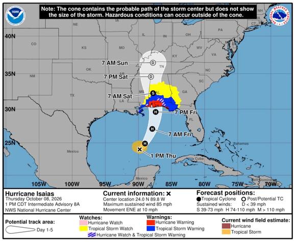 Illinois Could See Heavy Rain From Incoming Hurricane Isaias - NewsBreak