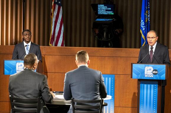 David Crowley, Tom Tiffany clash on taxes, abortion and private school vouchers in Wisconsin governor debate