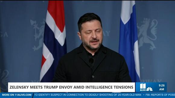Witkoff meets Zelensky in Norway amid intelligence-sharing claims