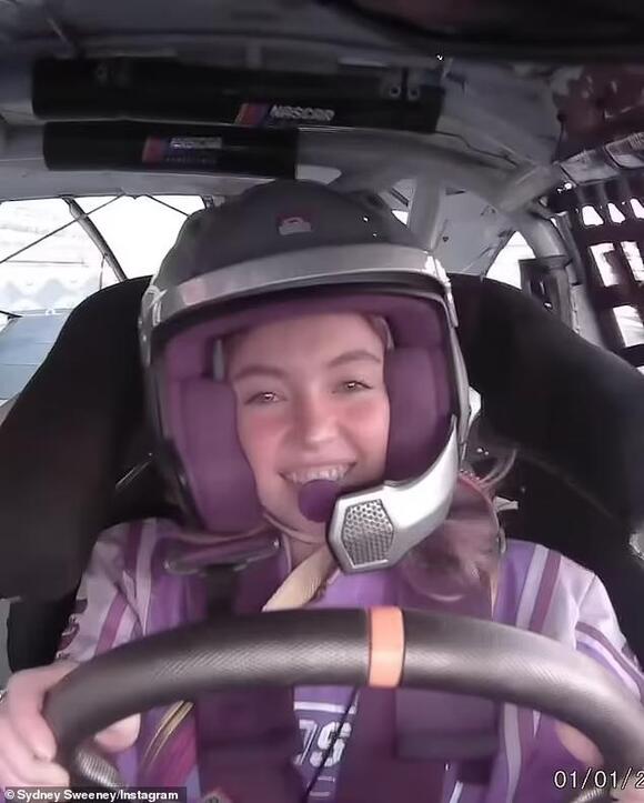 Sydney Sweeney shows off impressive driving skills as she gets behind ...