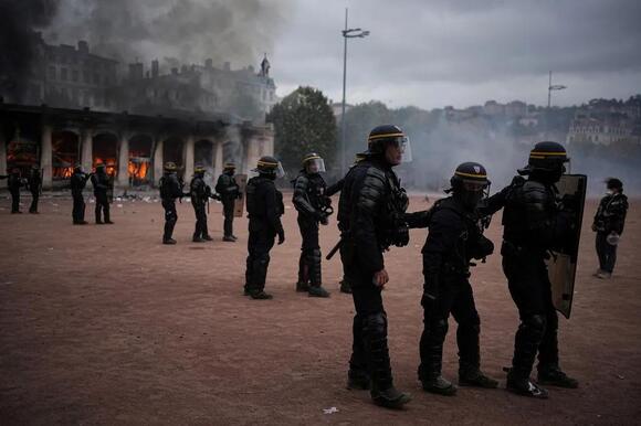 The twin crises burning through France right now