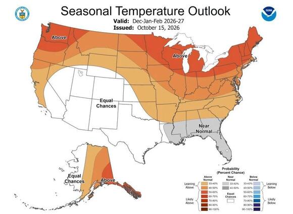NOAA Issues Winter Outlook for Washington and Oregon, and It's a Mixed ...