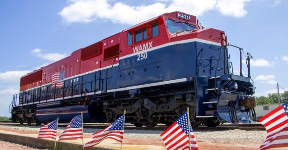 News photo: Watco's America 250 locomotive - NewsBreak
