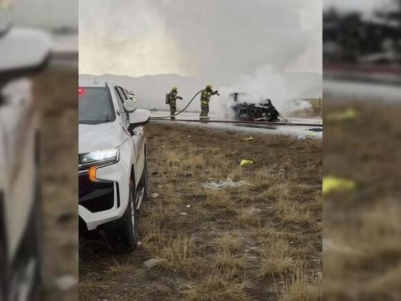 One person dead after fiery crash between vehicles at Eagle Mountain ...