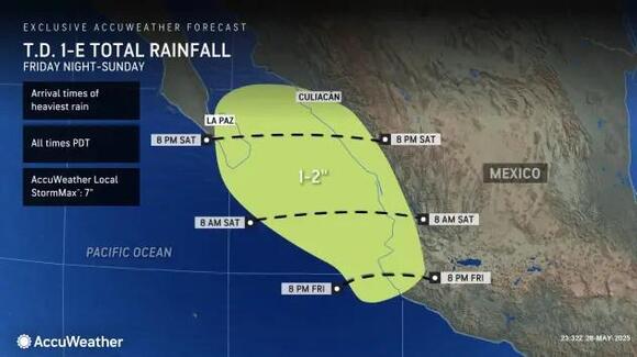 1st tropical depression of 2025 season forms in eastern Pacific - NewsBreak