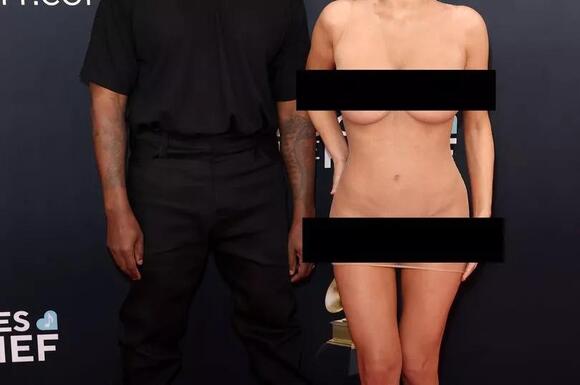 Kanye West's wife Bianca Censori risks jail time as she goes completely nude  on Grammys red carpet - NewsBreak