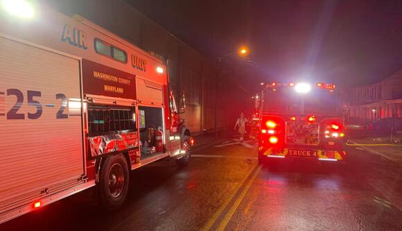 Firefighters Rescue Victim From Second Floor Of Burning Hagerstown ...
