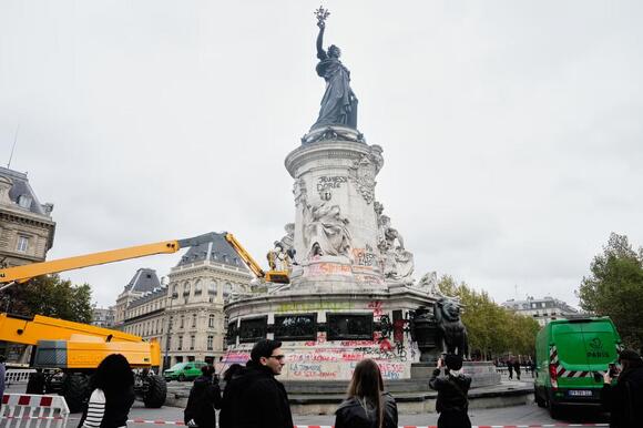 French authorities ban some student protests after weekend looting and clashes
