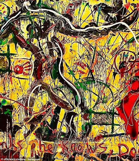 Sylvester Stallone sells original painting for nearly $500K at charity ...